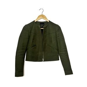 Judith & Charles | Olive Crop Jacket
